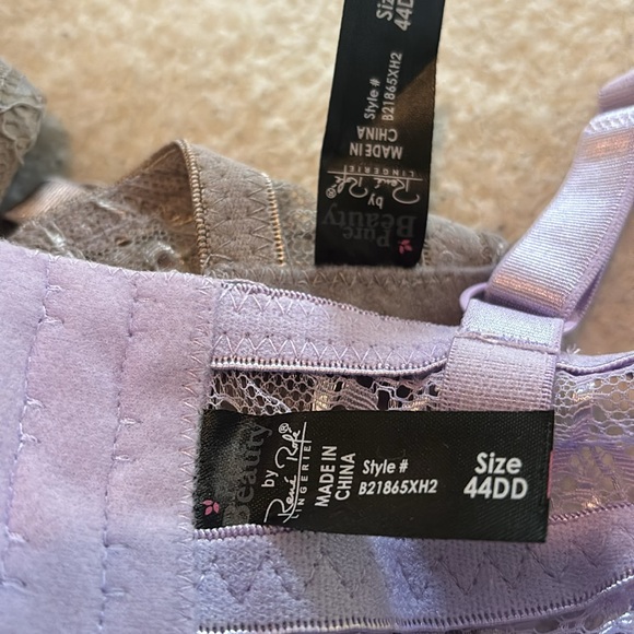 PLUS lingerie. PURE BEAUTY one lilac & one a medium grey 44DD BEAUTIFUL LACE💗💗 - Picture 4 of 7